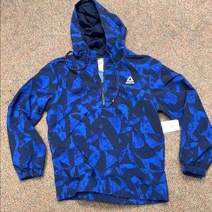 NWT Reebok Men’s Blue Patterned Jacket